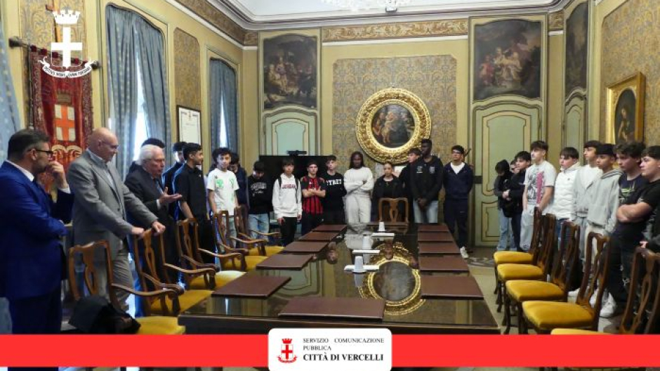 Il Comune di Vercelli ha accolto gli studenti del Lombardi